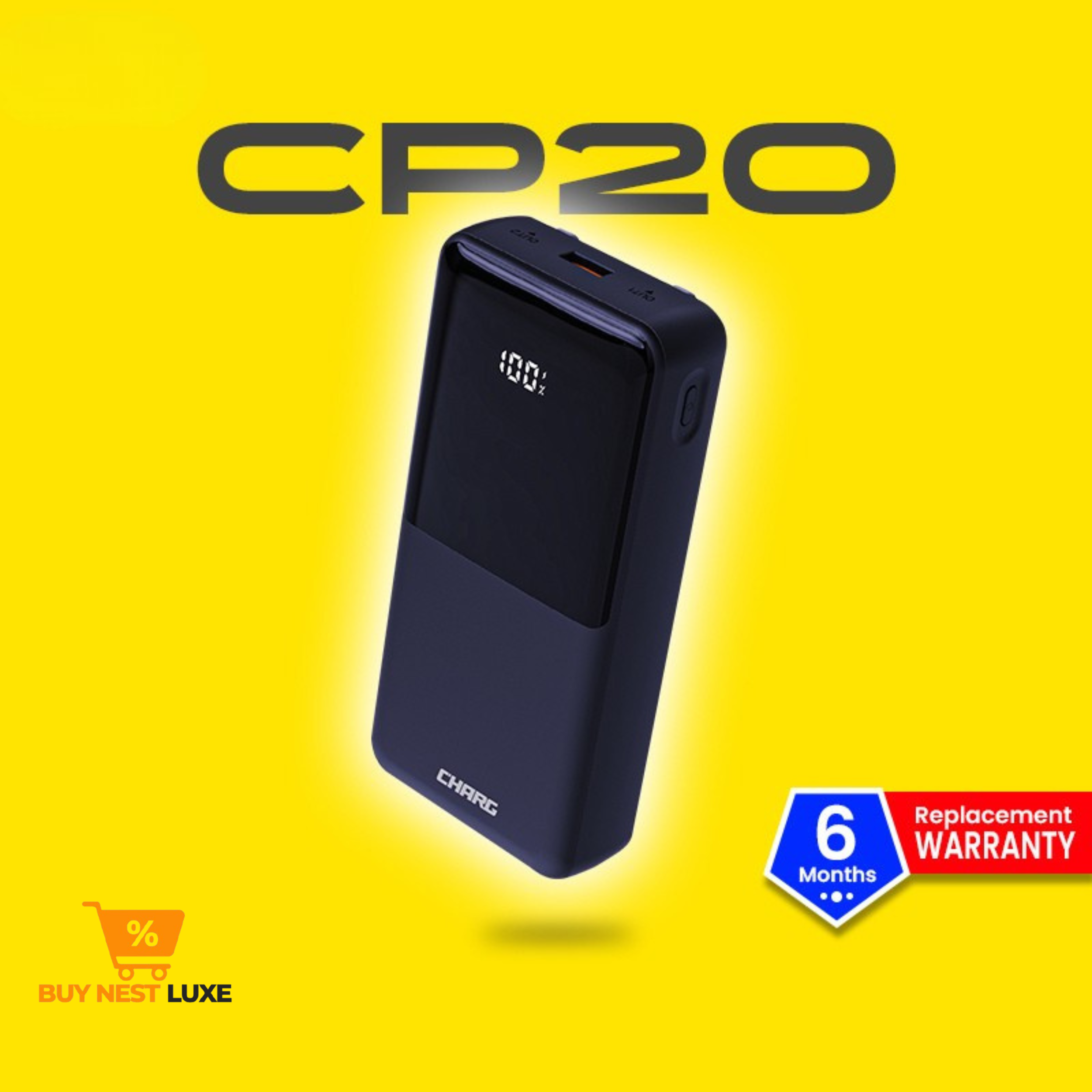 CHARG CP20 20000 mAh 22.5W Fast Charging Power Bank